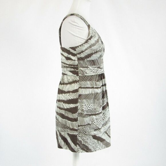 BCBG Max Azria brown white dress 8P - Picture 5 of 8